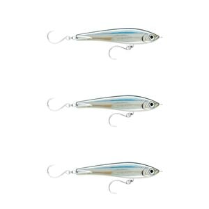 3x Rapala 17cm X Rap Magnum Stick Slow Sink Bait Fishing Lures - Anchovy
