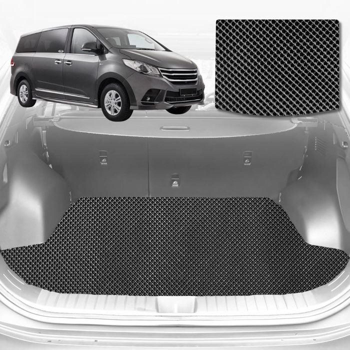 6D Diamond Car Boot Mat for LDV G10 Van 2015-Current-Cargo Mat-Black-Outback GT