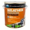 PPG Paints 4L Black Semi Gloss Weather Tough Exterior Paint - 4L