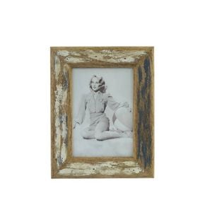 Willow & Silk Handmade 24cm Blue/ Whitewash '5x7' Photo Frame