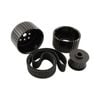 SBC Small Block Chev Short Water Pump Gilmer Drive Kit Black Billet Aluminium With Belt