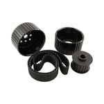 SBC Small Block Chev Short Water Pump Gilmer Drive Kit Black Billet Aluminium With Belt