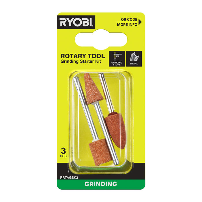 Ryobi Rotary Tool Grinding Starter 3-Piece Kit