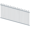 ProtectorAl 1201-2400W x 1200H Deep Ocean Loop & Spear Top Pool Fence Panel Raked Up to 15º
