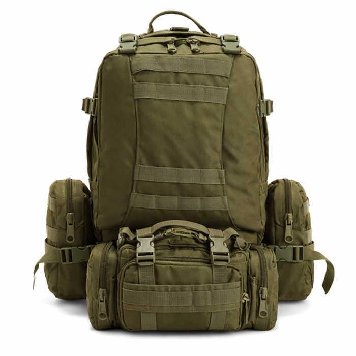 Elora 4-in-1 Tactical Hiking Backpack Outdoor Military Molle 3-day Camping Bag