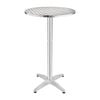 Bolero Poseur Table Stainless Steel 600mm - Cafe Tables (U502)