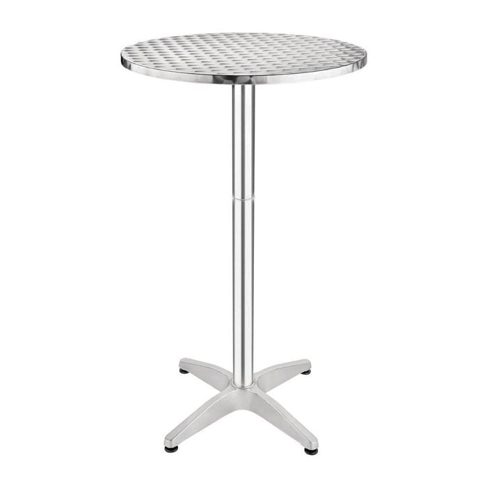 Bolero Poseur Table Stainless Steel 600mm - Cafe Tables (U502)