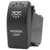 Switch Boss Dual White LED Laser Etched Rocker Switch - Interior Light