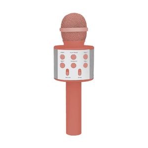 Laser Wireless Karaoke Microphone in Sunset Coral
