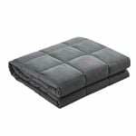 Giselle Bedding 9KG Adult Charcoal Microfibre Heavy Gravity Weighted Blanket