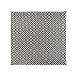 Outdoor Rug / Camping Mat - Diamond Black And Grey Square