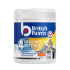 British Paints 4 Seasons Defence 500ml White Low Sheen Exterior Paint