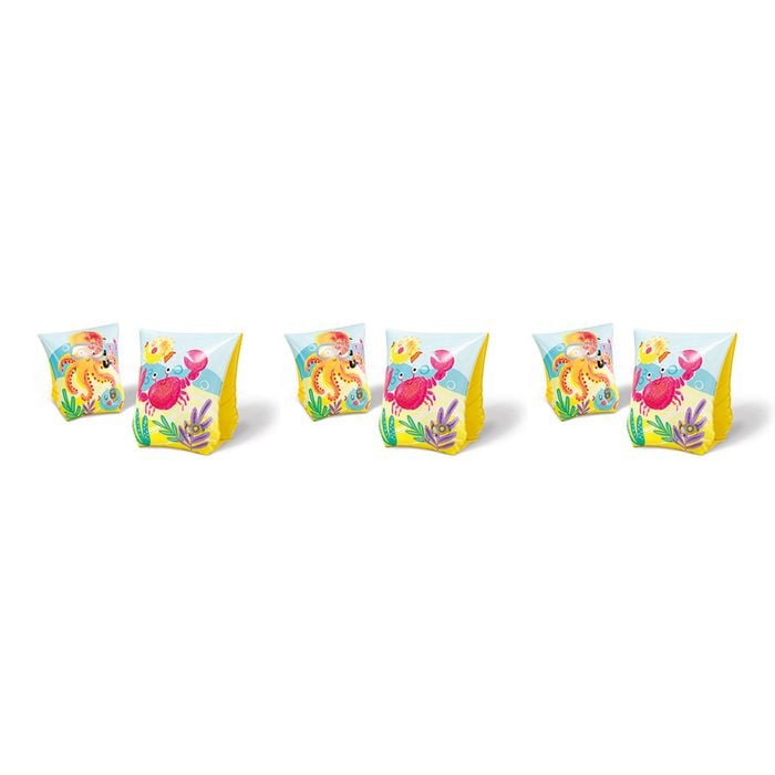 3x 2pc Intex Tropical Buddies 23cm Kids Inflatable Arm Bands
