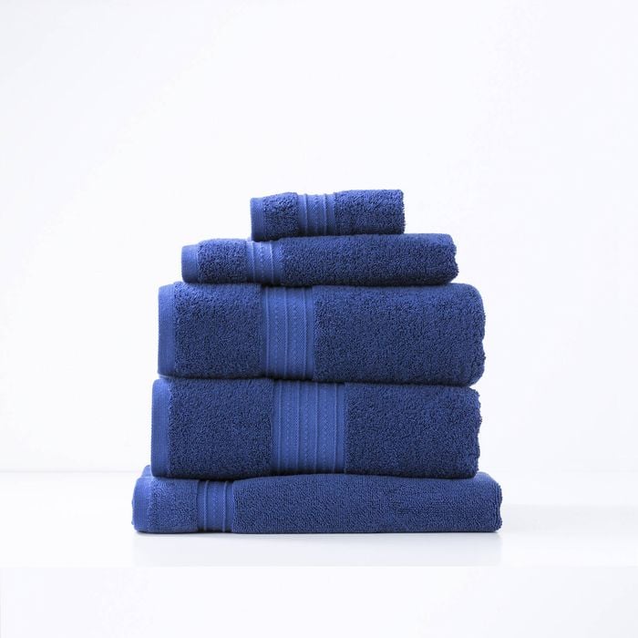 5pc Renee Taylor Brentwood 650gsm Low Twist Towel Set Royal