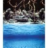 Aqua One Background Sea View/Rock & Wood Double Sided 60cm (Per Metre) (10517)