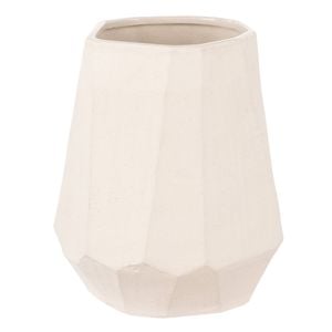 Amalfi Ellison Faceted Vase Medium Natural 18x18x20.5cm