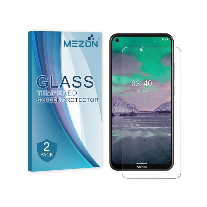 2 Pack MEZON Nokia 5.4 Clear Tempered Glass Screen Protectors