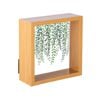 Nicola Spring 3D Deep Box Photo Frame - 6 x 6" - Light Wood