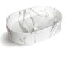 Attica 500 x 340mm Gloss Carrara Cove Oval Basin