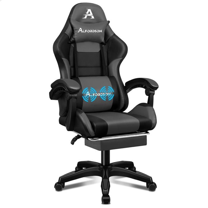 ALFORDSON Gaming Office Chair Black & Grey