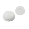 Hafele 10mm Diameter White Cover Caps - 24 Pack