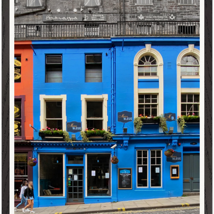 Galrie Vibrant Edinburgh Facades - Colorful Street Art Print Photography, Black Frame, A4 21 x 30cm (8 x 12inch)