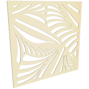 ProtectorAl 300 - 1200 x 300 - 1200mm Primrose Jungle Unframed Solid Aluminium Decorative Panel