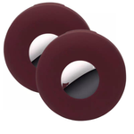 StylePro 2 pack Airtag Holder, Soft Silicon Case For Dog Collar Or Cat Neckband, Burgundy