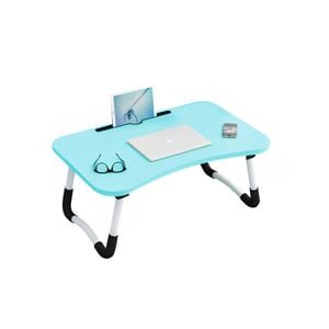 SOGA Blue Portable Bed Table Laptop Mini Desk