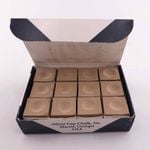 Silver Cup Light Brown Billiards Chalk Set 12 Pieces per Pack