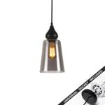 Snap Lighting Jerez Glass Downlight to Pendant Light Conversion Kit Black