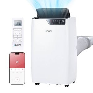 Devanti 3-in-1 Portable Air Conditioner Dehumidifier Fan WiFi Remote 12000BTU