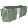 Build-a-Shed 1.5 x 4.5 x 2m Single Hinged Side Door Skillion Shed - Green