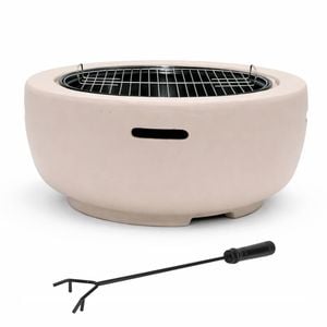 Mimosa 60cm Sand Faux Concrete Fire Pit