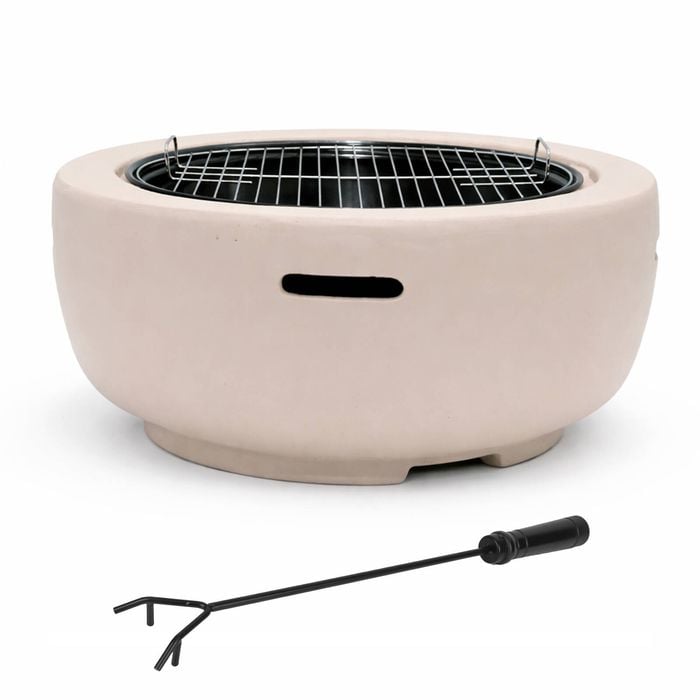 Mimosa 60cm Sand Faux Concrete Fire Pit