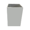 Sector Panel Fencing 2.40m In Ground Post - 90 x 90mm Gull Grey