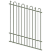 ProtectorAl 350 - 1200 x 1500mm Pale Eucalypt Raked Up to 15º Loop And Spear Top Pool Fence Panel