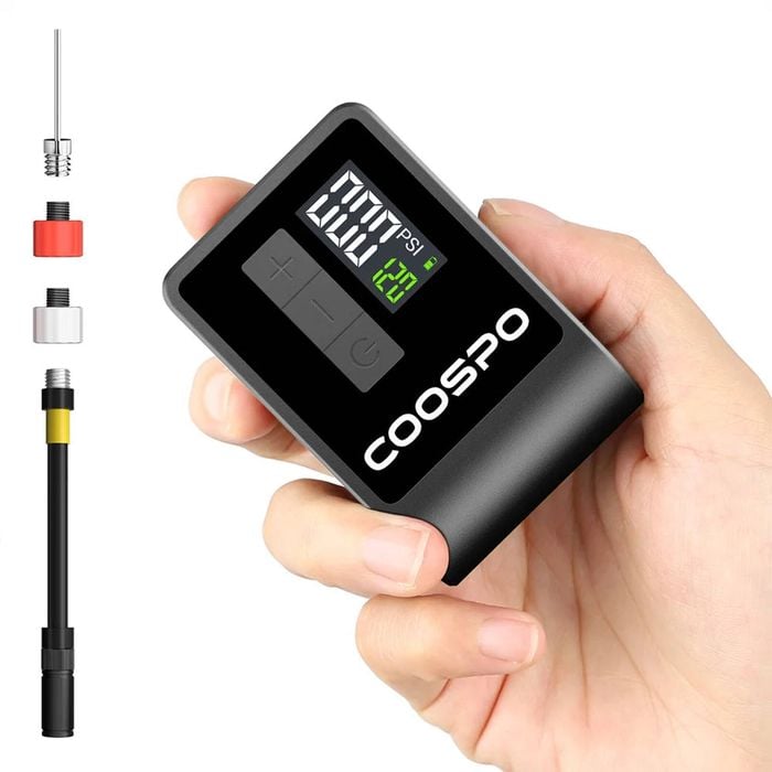 NNEOBA Mini Electric Air Pump Portable Digital Tire Inflator 120PSI Black