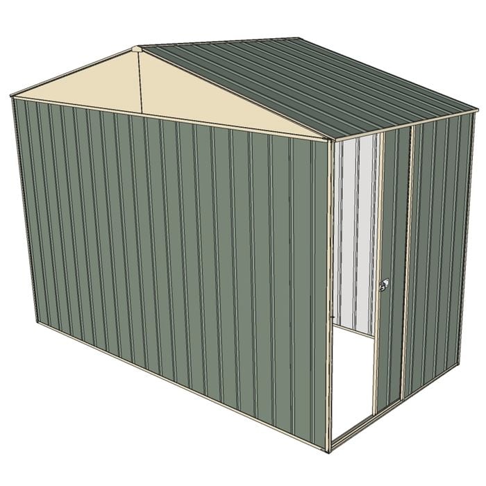 Build-a-Shed 3.0 x 1.5 x 2.3m Gable Single Sliding Side Door Shed - Green