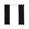 Windoware 120 x 223cm Jet Black Multi Eyelet Blockout Curtain - 1 Pack