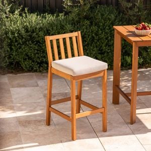 Mimosa Santo Timber Bar Stool with Cushion