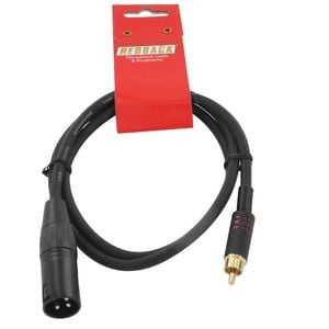 1m Redback RCA Male to XLR Male Patch Lead Cable Adaptor