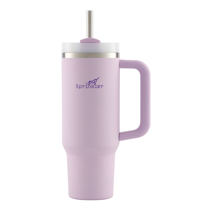 Sprinkler Sunny Insulated Stainless Steel Water Tumbler Flask Lid 1L Lilac