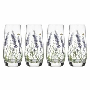 Ashdene Lavender Fields - Glass Highball Tumbler (Pack of 4)