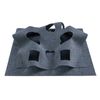 Costway Interactive Foldable Cat Tunnel 120 x 90cm Rectangular Large Enrichment Play Felt Mat-Grey
