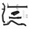 Ignite Exhausts Turbo Back For Mitsubishi Mq Triton 2.4l 3" No Cat & Muffler Black Aluminised Steel