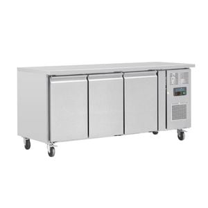 Polar Counter Fridge U-series Triple Door 417ltr Commercial Kitchen Refrigeration Gastronorm