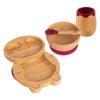 Tiny Dining 4pc Bamboo Penguin Baby Feeding Set with Suction Cup