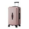 Wanderlite 28" Trunk Luggage Suitcase Travel 5 Wheels Type-c Port Tsa Rose Gold