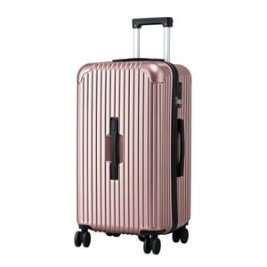 Wanderlite 28" Trunk Luggage Suitcase Travel 5 Wheels Type-c Port Tsa Rose Gold